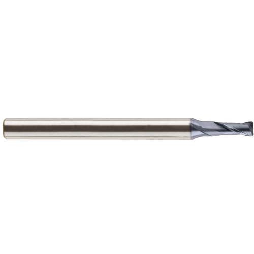 Corner Radius End Mill; 4.5 mm Dia. × 11 mm LOC × 6 mm Shank Dia. × 80 mm OAL ; 2 FL ; Carbide ; AlCrN ; Series SEMD99
